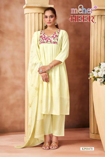 Meher heer 3pcs designer kurtis wholesaler